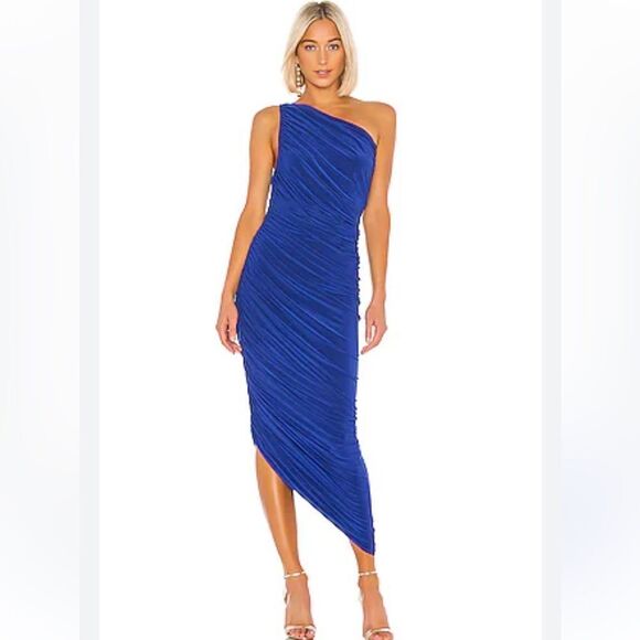 NWT NORMA KAMALI Diana Dress in Berry Blue Revolve Large - Picture 1 of 12